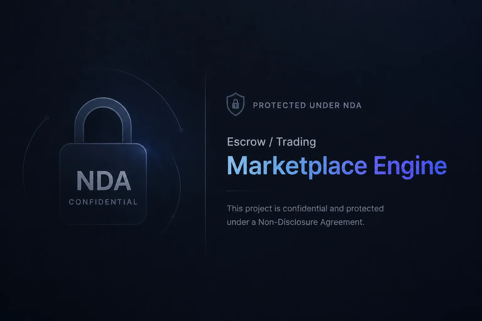 Публичная обложка Marketplace Engine с отметкой NDA